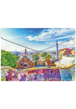 Koperta A5 na napę z nadrukiem Barcelona