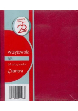 Wizytownik 64 dwuklatkowy 615 czerwony ANTRA