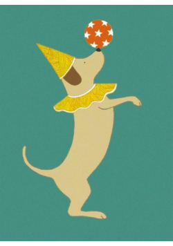 Karnet 17x14cm z kopertą Party Dog
