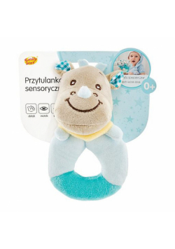Przytulanka Sensoryczna SMILY PLAY niebieska nosorożec