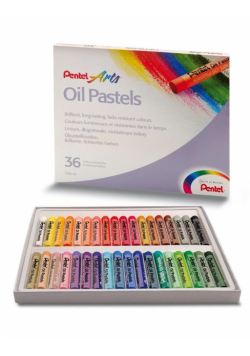 Kredki Pastele 36 kolorów PENTEL