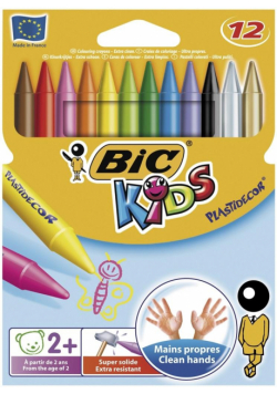 Kredki Plastidecor KIDS 12 kol. bls BIC