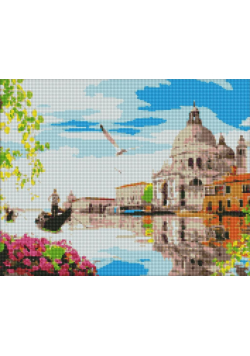 Diamentowa mozaika - Jasna Wenecja 40x50cm