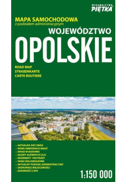 Województwo Opolskie 1:150 000 mapa samochodowa