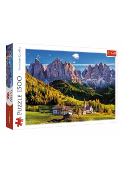 Puzzle 1500 Dolina Val di Funes, Włochy TREFL