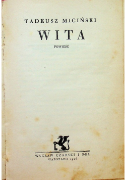 Wita powieść 1926 r.