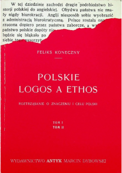 Polskie Logos a ethos ,reprint 1921 r.