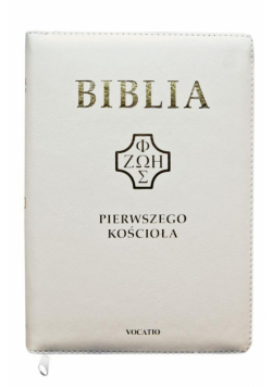 Biblia pierwszego Kościoła biała z paginatorami