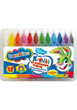 Kredki do malowania twarzy 12 kolorów BAMBINO