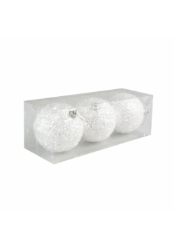 Bombki posrebrzane 3szt