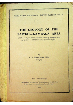 The Geology of the Bawku Gambaga Area