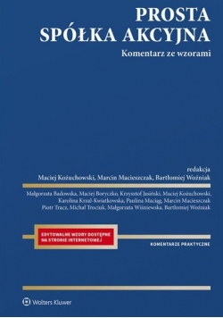 Prosta spółka akcyjna Komentarz ze wzorami