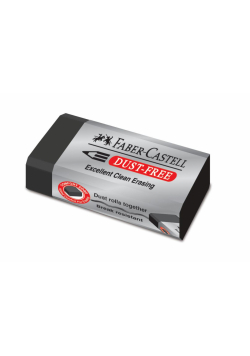 Gumka bezpyłowa czarna (24szt) FABER CASTELL