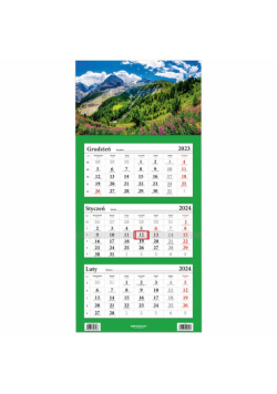 Kalendarz 2024 LUX Trójdzielny Góry