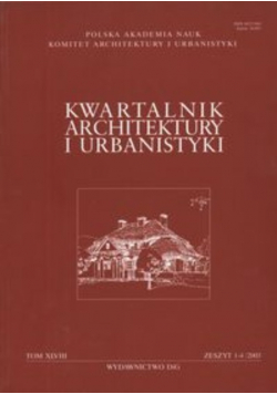 Kwartalnik Architektury i Urbanistyki Tom XLVIII