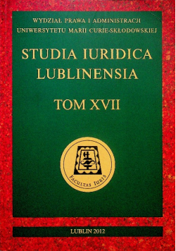 Studia Iuridica Lublinensia tom XVII
