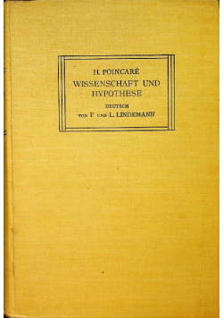 Wissenschaft und hypothese 1906 r.