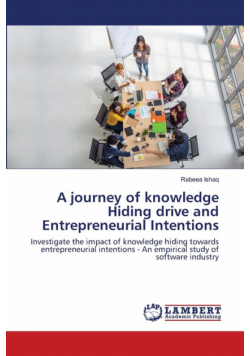 A journey of knowledge Hiding drive and Entrepreneurial Intentions