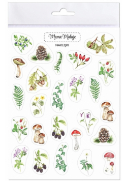 Naklejki Leśne botaniczne