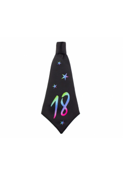 Krawat urodzinowy 18 rozm. 42x18cm
