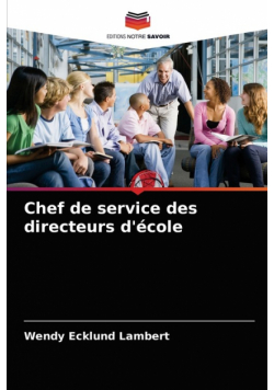 Chef de service des directeurs d'école