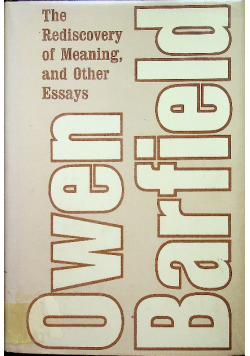 The Rediscovery of Meaning and Other Essays