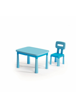 Stolik z krzesłem niebieski