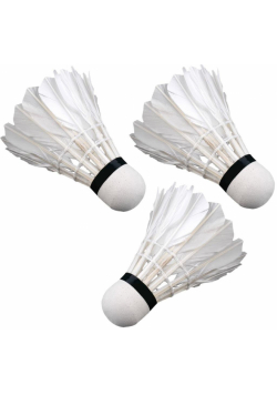 Lotka badminton z piór 3 sztuki