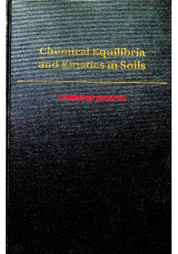 Chemical equilibria and kinetics in soils