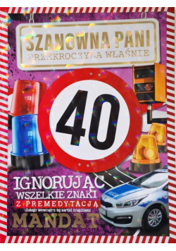 Karnet z mandatem 40-stka