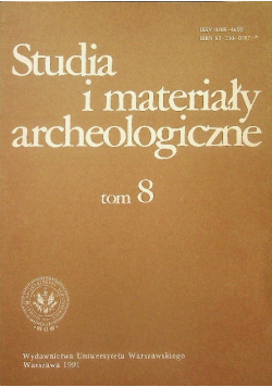 Studia i materiały archeologiczne Tom 8