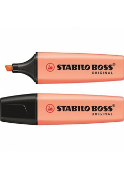 Zakreślacz Boss pastelowy pomarań. (10szt) STABILO