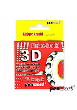 Klejące kropki 3D 75 kropek