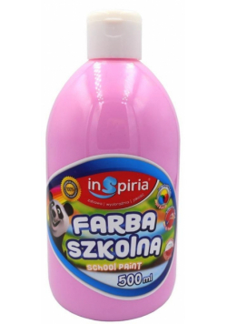 Farba szkolna różowa 500ml