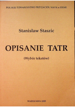 Opisanie Tatr
