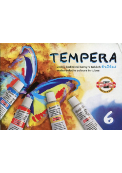 Farby tempery 6x16ml 6 kolorów