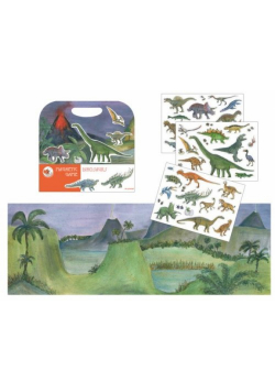 Układanka gra magnetyczna Dinozaury