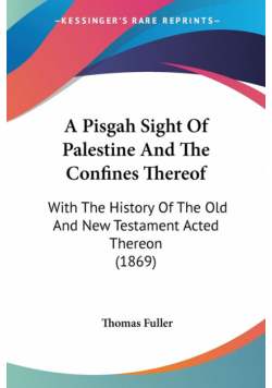 A Pisgah Sight Of Palestine And The Confines Thereof