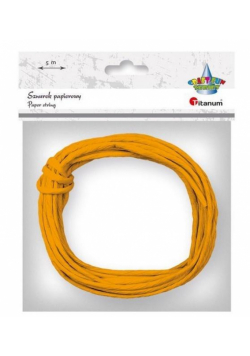 Sznurek papierowy 3.5mmx5m pomarańczowy