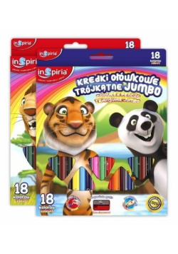 Kredki trójkątne jumbo 18 kolorów