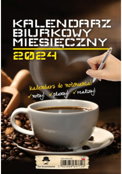 Kalendarz 2024 A5 biurkowy pionowy miesięczny
