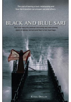 Black and Blue Sari