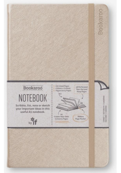 Bookaroo Notatnik Journal A5 - Złoty