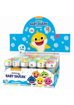 Bańki mydlane 60ml Baby Shark (36szt)