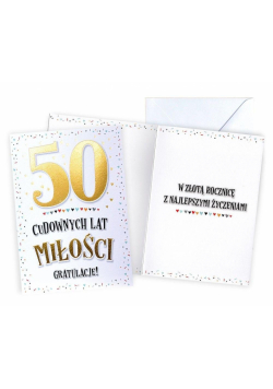 Karnet Rocznica ślubu 50
