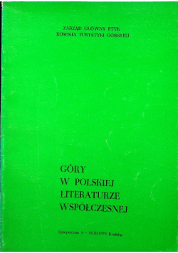 Góry w polskiej literaturze współczesnej