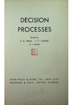 Decision processes