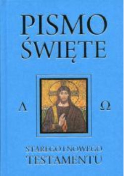 Pismo Święte Starego i Nowego Testamentu niebieski