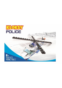 Klocki Kloksy Policja helikopter 156 elementów