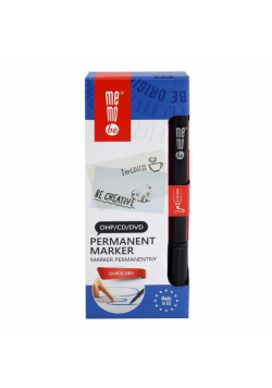 Marker permanent. 1-1,5mm czarny (10szt) MemoBe